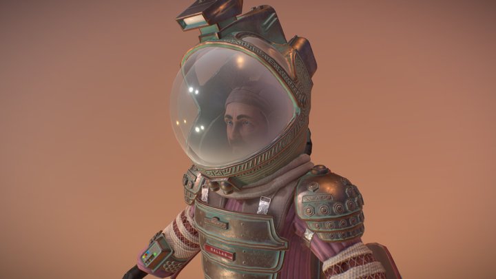 Alien 1979 Dallas in Compression suit (T-Pose) 3D Model