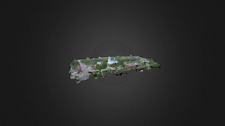 Аэрофотосъемка Соборного холма в Вязьме (low rs) 3D Model