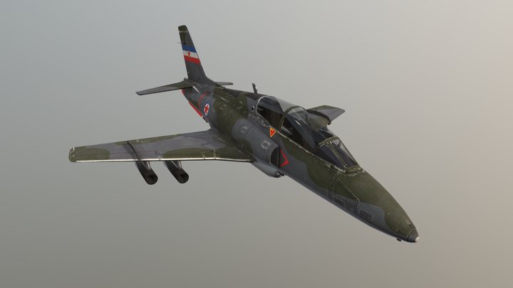 Soko G-4 Super Galeb – Modello 3D gratuito STL