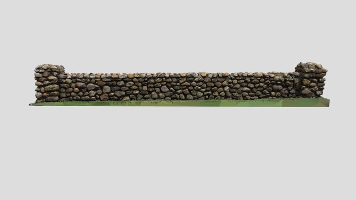 Stone Wall 3D Model