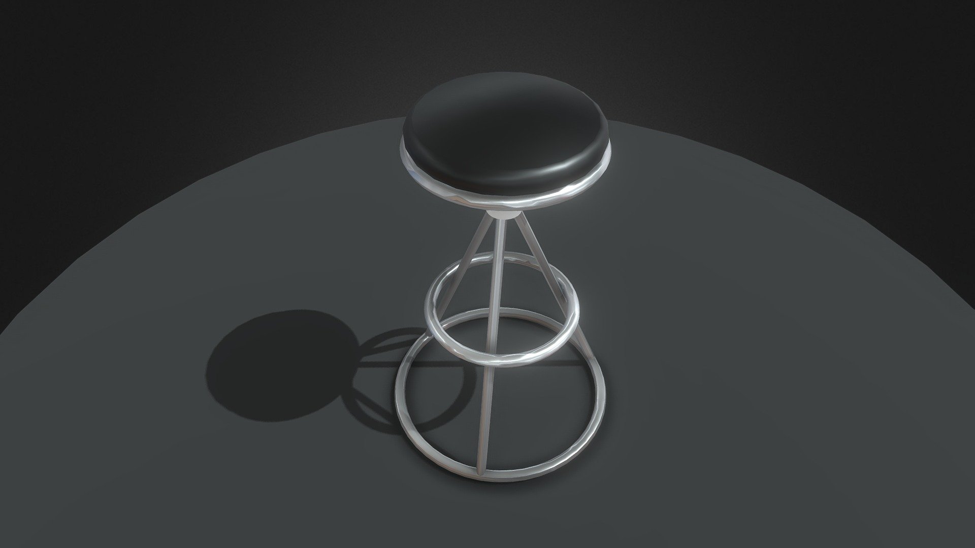 A Circular Bar Stool - 3D model by vnuelondon [c0ae475] - Sketchfab
