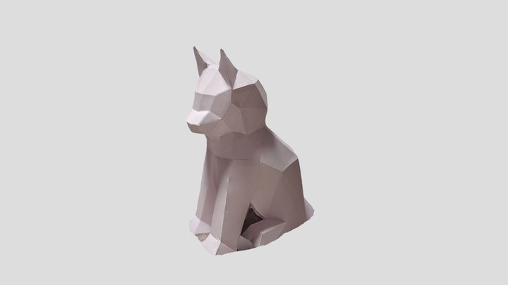Paper kitty 3D Model