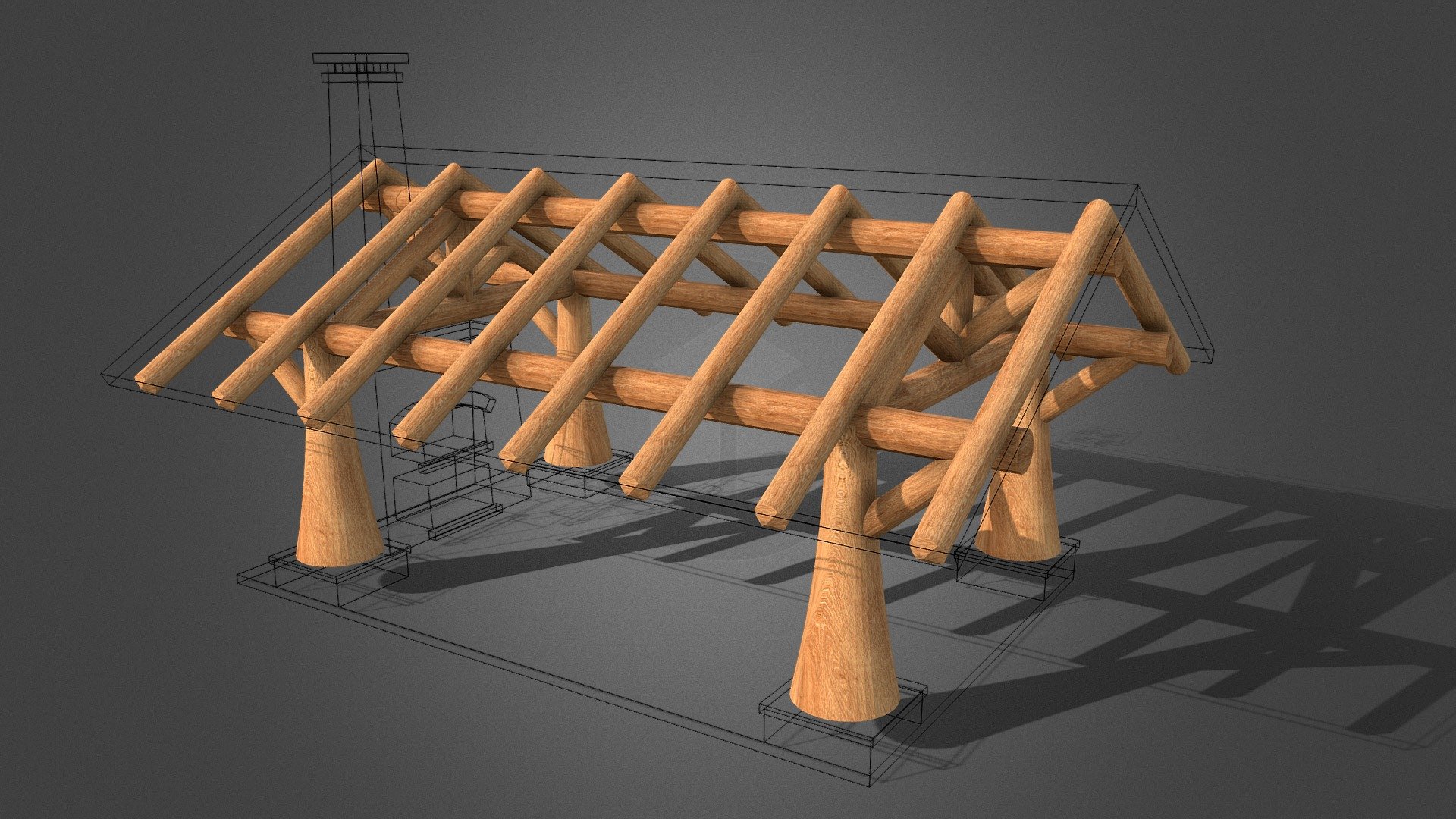 Беседка АР - 3D model by dmitstoy [c0ae7f4] - Sketchfab