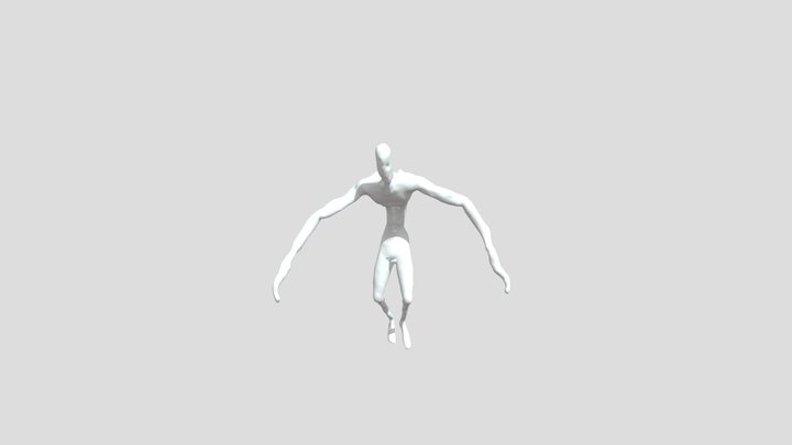 meat monster but it has a rig 3D Model