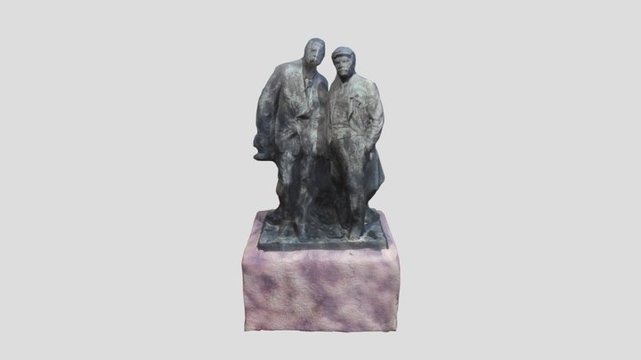 Memorial of Lenin and Gorky 3D Model