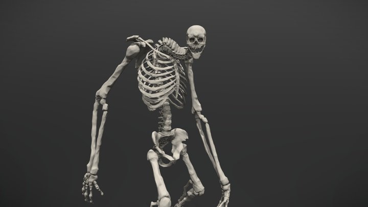 Giant Skeleton Warrior 3D Model