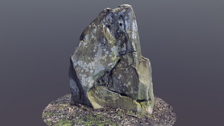 Menhir de la Pierre Fritte, Boussy-Saint-Antoine 3D Model