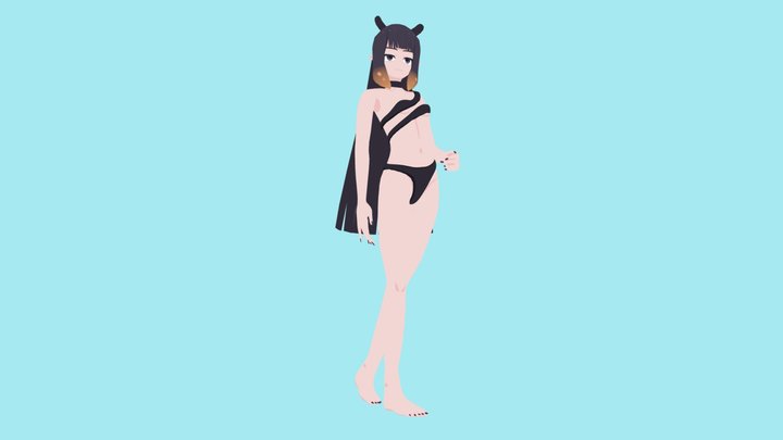 Ninomae Inanis - Swimsuit 3D Model