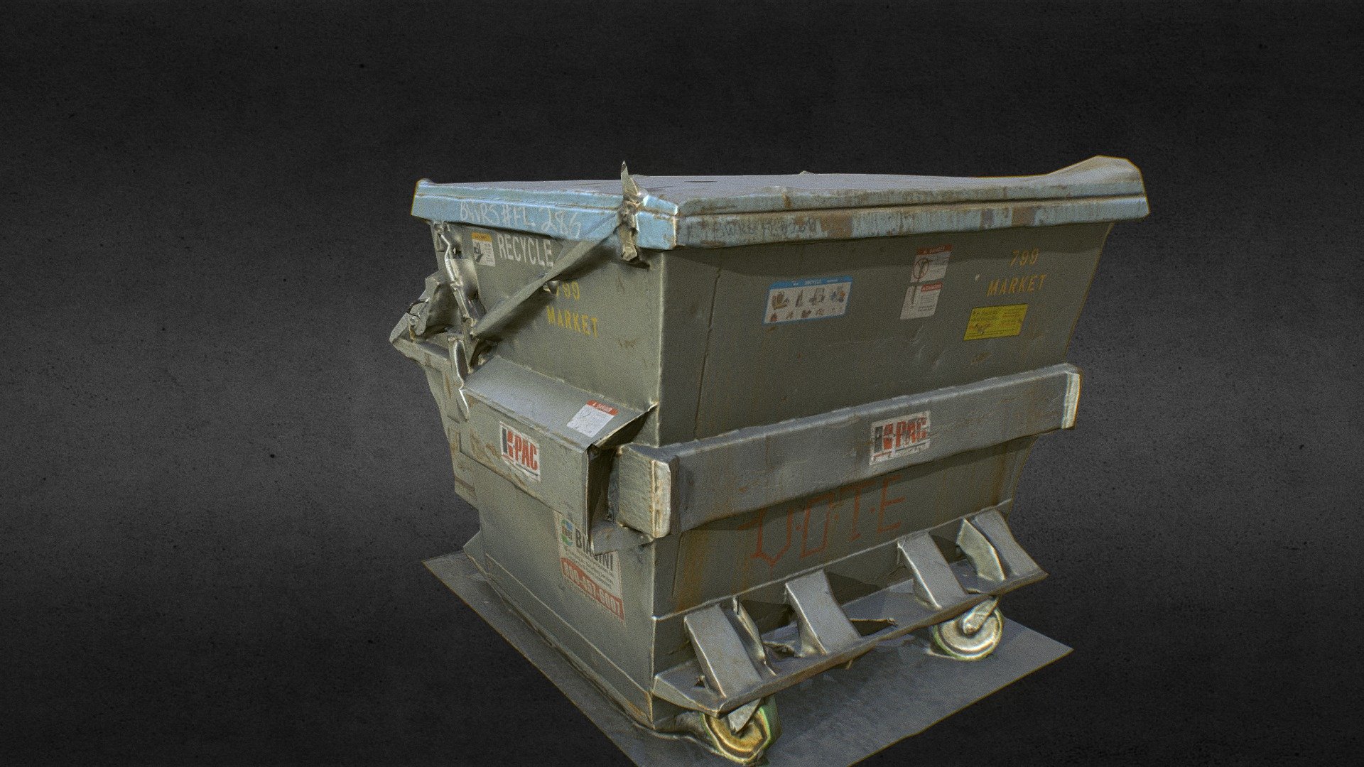 Street dumpster