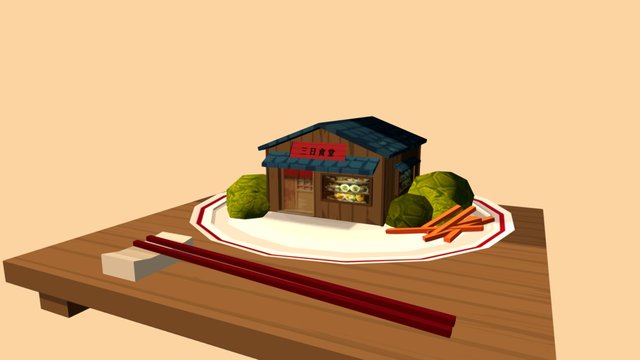 Threedays Restaurant 3D Model