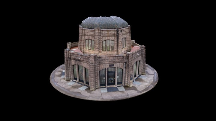 Vista House at Crown Point, Oregon, USA 3D Model