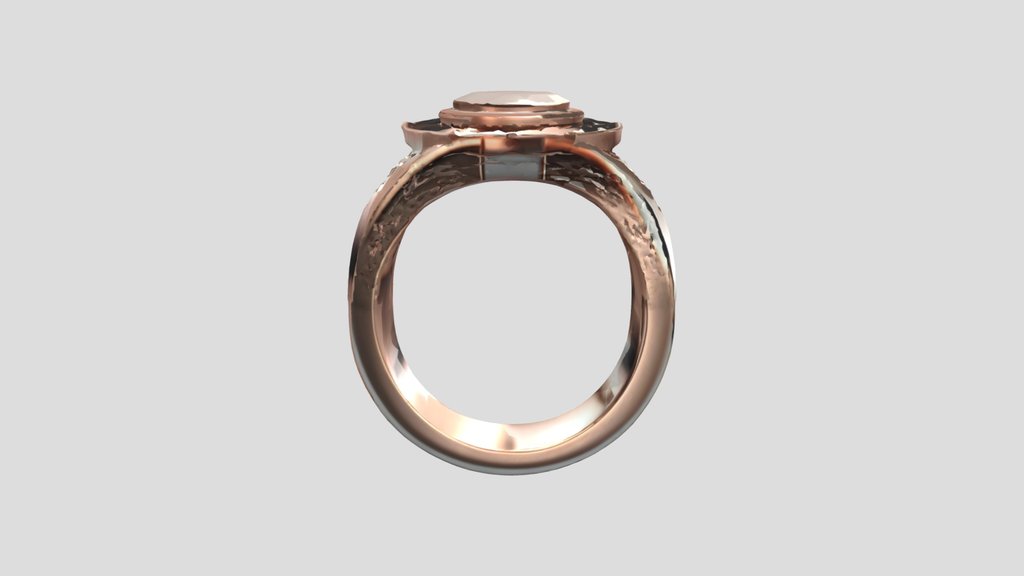 Gem Encrusted Ring — 3D Model | Game Ready | PBR