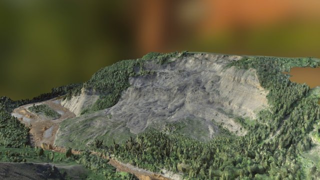 Beatton Slide June 2016 3D Model