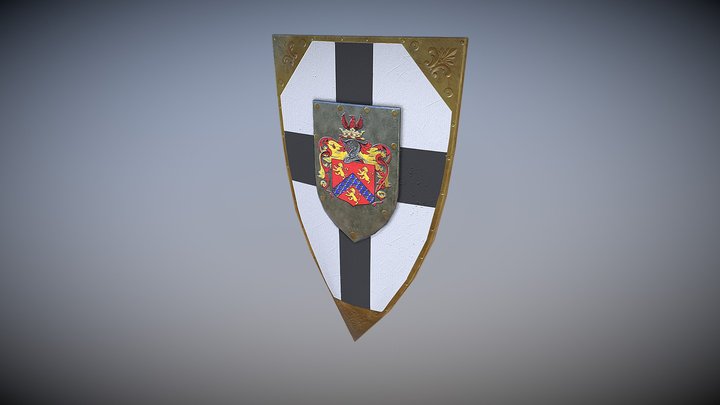 English Shield 3D Model