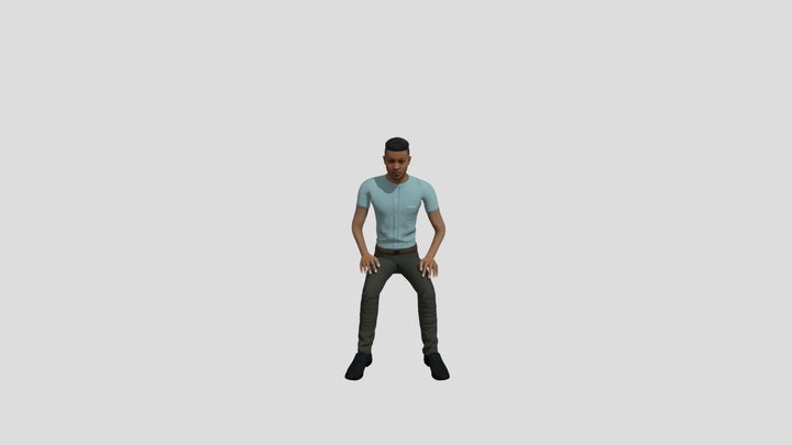 Sitting Clap 3D Model