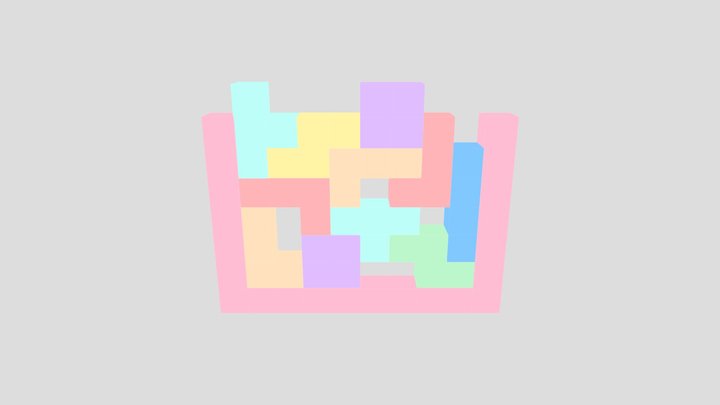 Tetris Blocks 3D Model