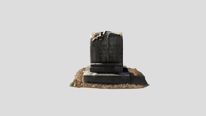 William Wight Rushton Gravestone - SFM Model 3D Model