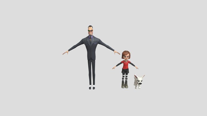 Disney Bolt Character 3D Model