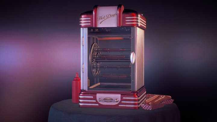 Nostalgia Hot Dog Warmer 3D Model