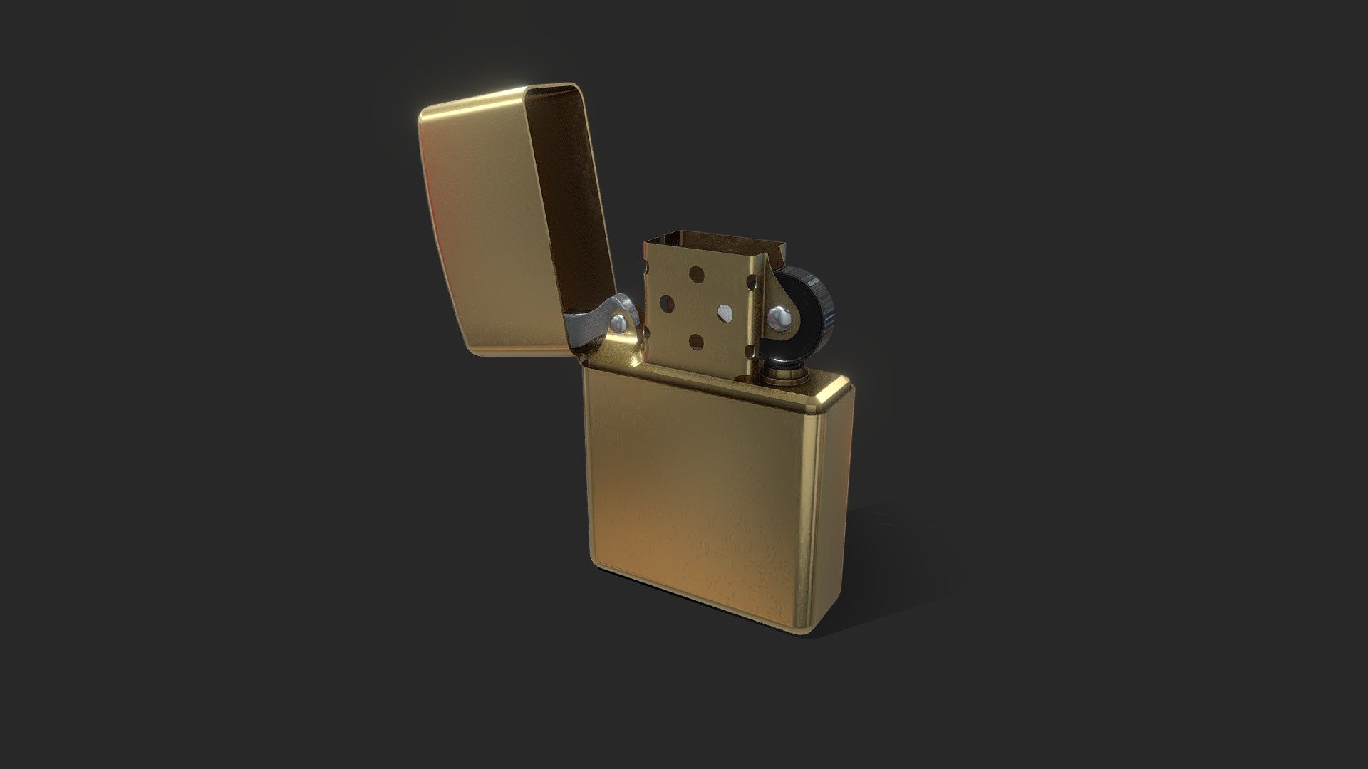 Gold lighter 3D model - 3D model by Su_Peem [c0bbba5] - Sketchfab