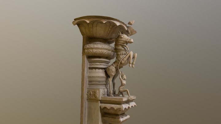 Day 115: Horse Pillar 3D Model