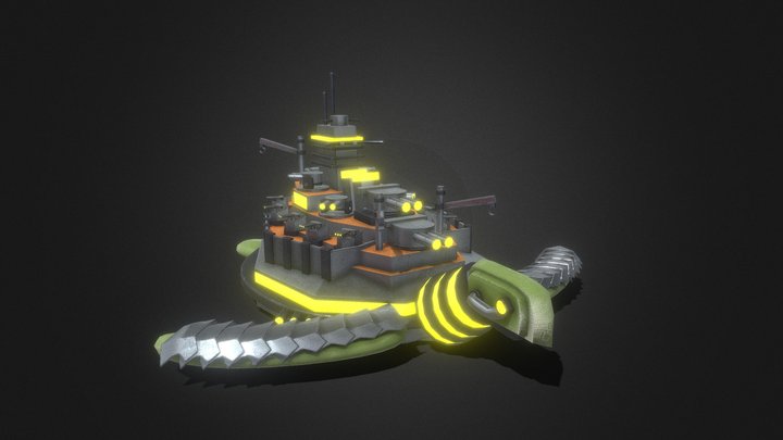 Razor Cyclone Lava Ship Model 3D Model