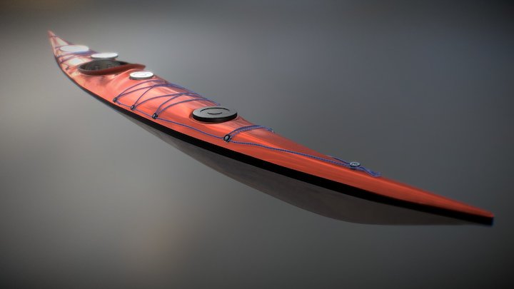 Diana Canoe: 3D animation kayak 535 3D Model