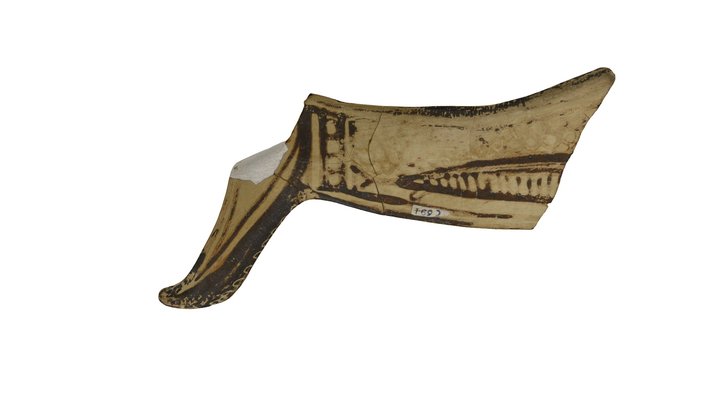 Mycenaean ship shaped vase 3D Model