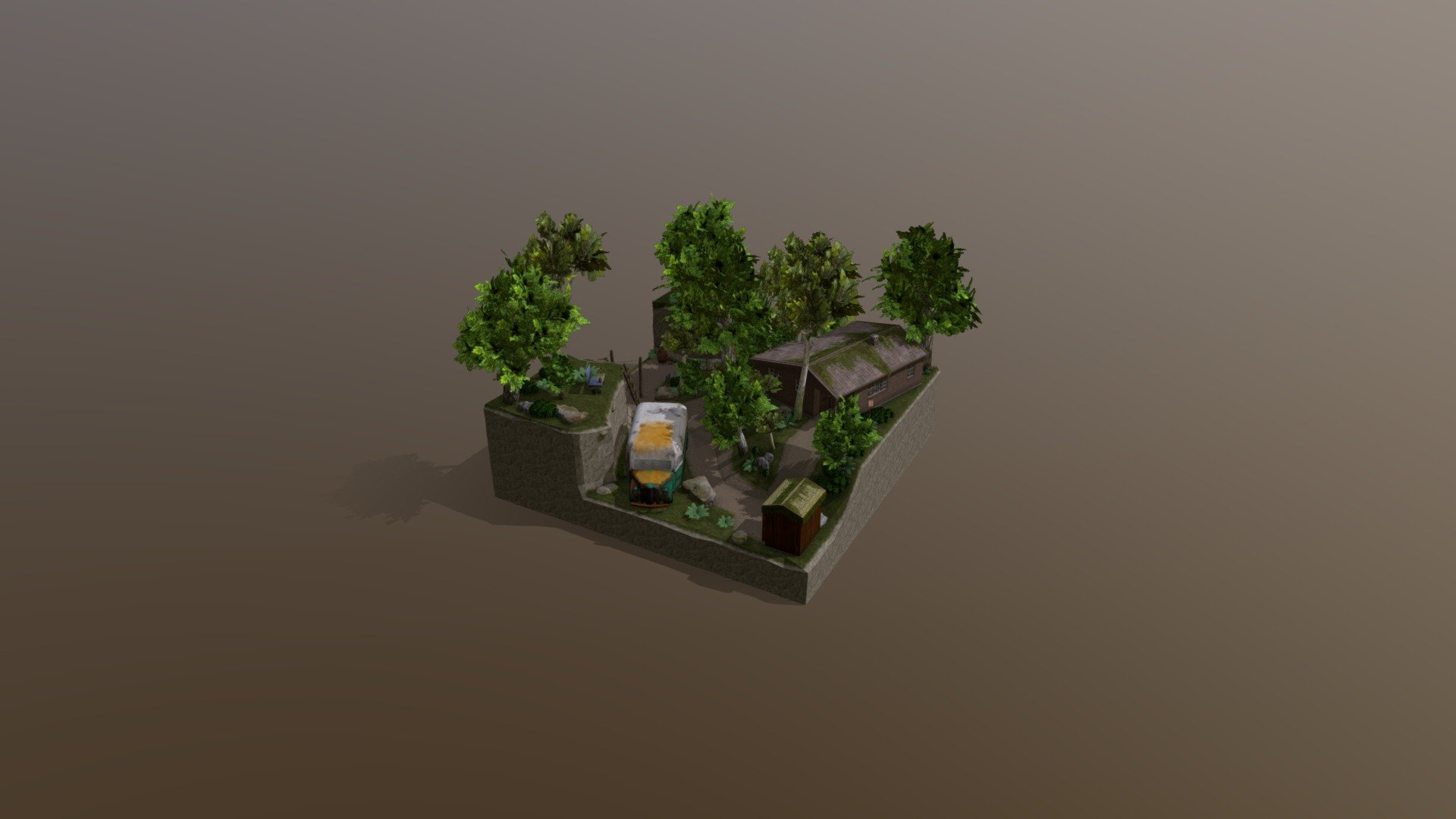 DAE Diorama - Forest Loner - Download Free 3D model by mo.van ...