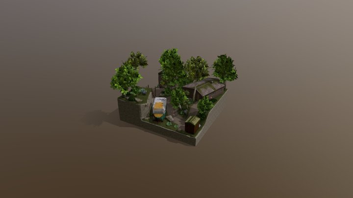 DAE Diorama - Forest Loner 3D Model