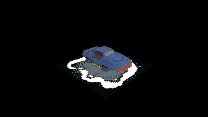 Dystopian Car 3D Model