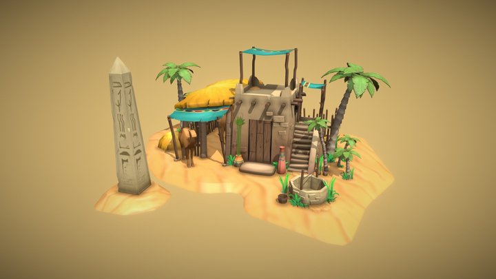 Egypt - Camel Stable 3D Model