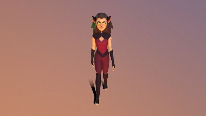 Catra - Walking 3D Model