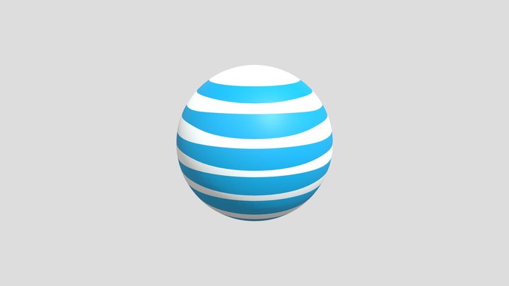 AT&T (2005-2015) Logo Remake 3D Model