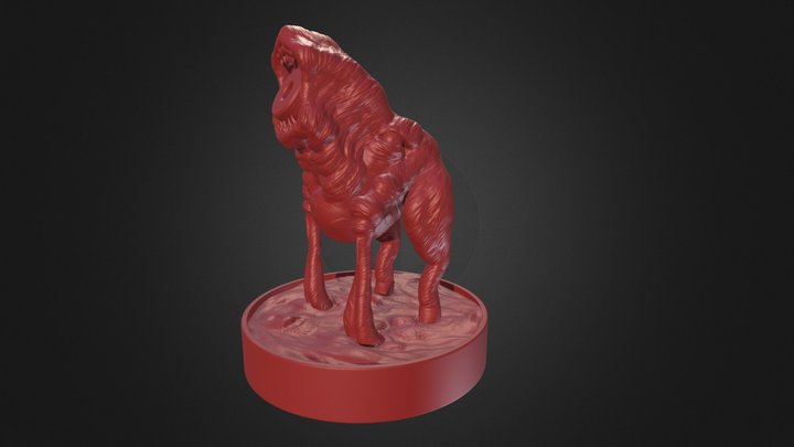 Creature From The Sands Pen Holder 3D Model
