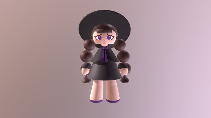 Witch Character - potion commotion 3D Model