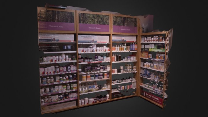 GNC Shelf 3D Model