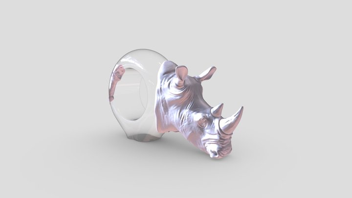 White Rhino 3D Model