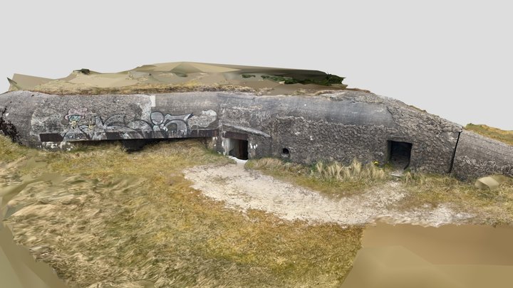 WW2 Atlantic Wall Bunker in Denmark #2 3D Model