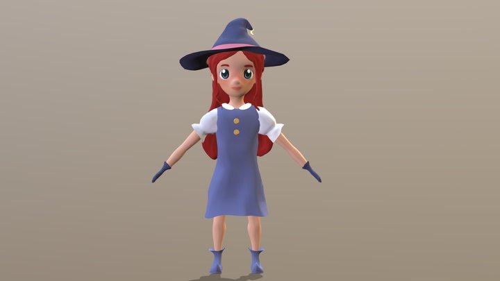 Ophelia - Witch 3D Model