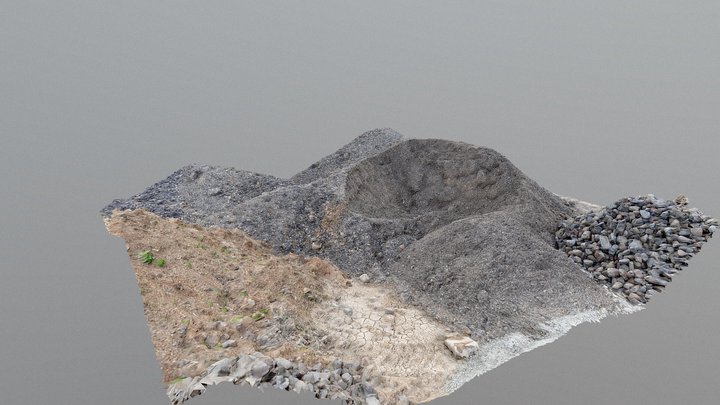 Pile of stones "after explosion" 3D Model