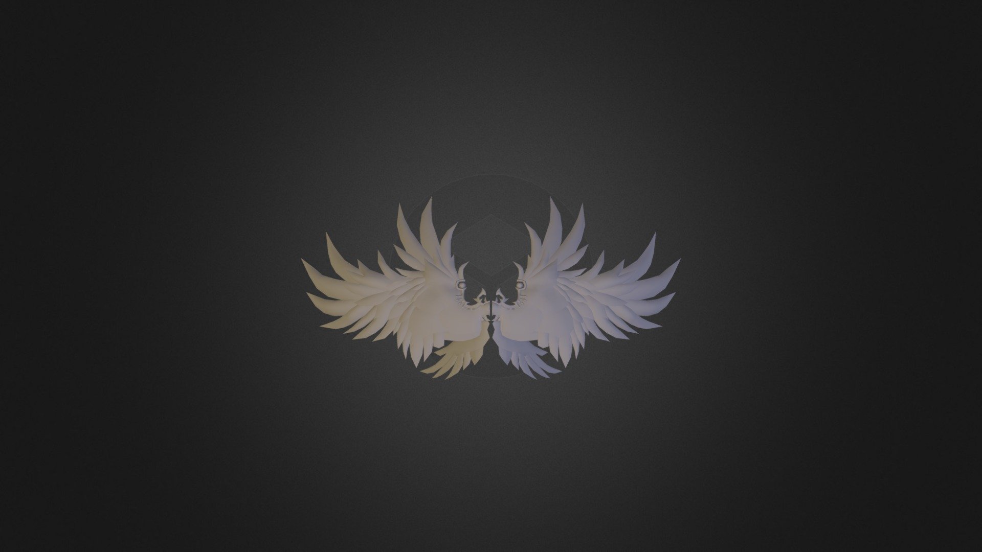 wings 3d character wings 3d character