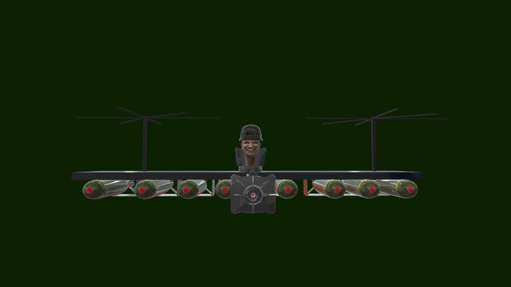 Skibidi Toilet Nuker 3D Model