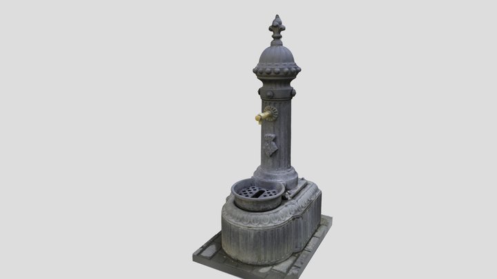 Drinking Fountain BARCINO 3D Model