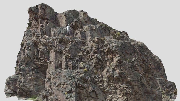 Big Mountain Cliff Rock Scan 3D Model