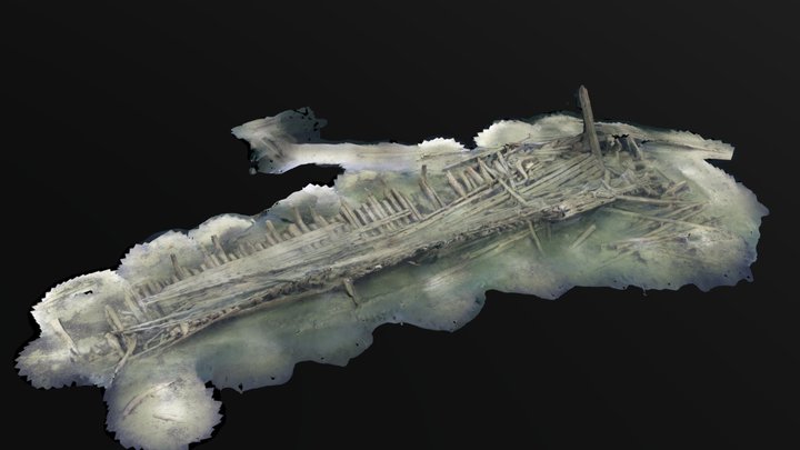 Shipwreck, Brannskar LQ 3D Model