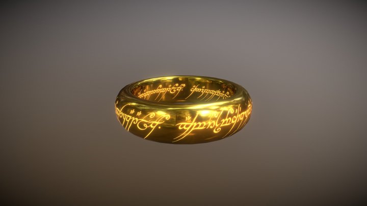 The One Ring (Sauron's Ring) 3D Model