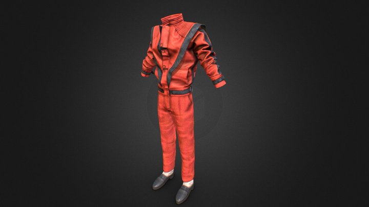 michael jackson thriller outfit 3D Model