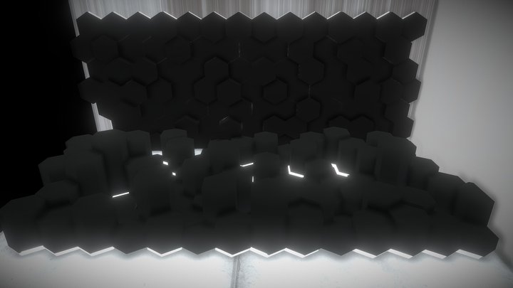 HEXAGON ENVIRONMENT FOR PRODUCT 3D Model