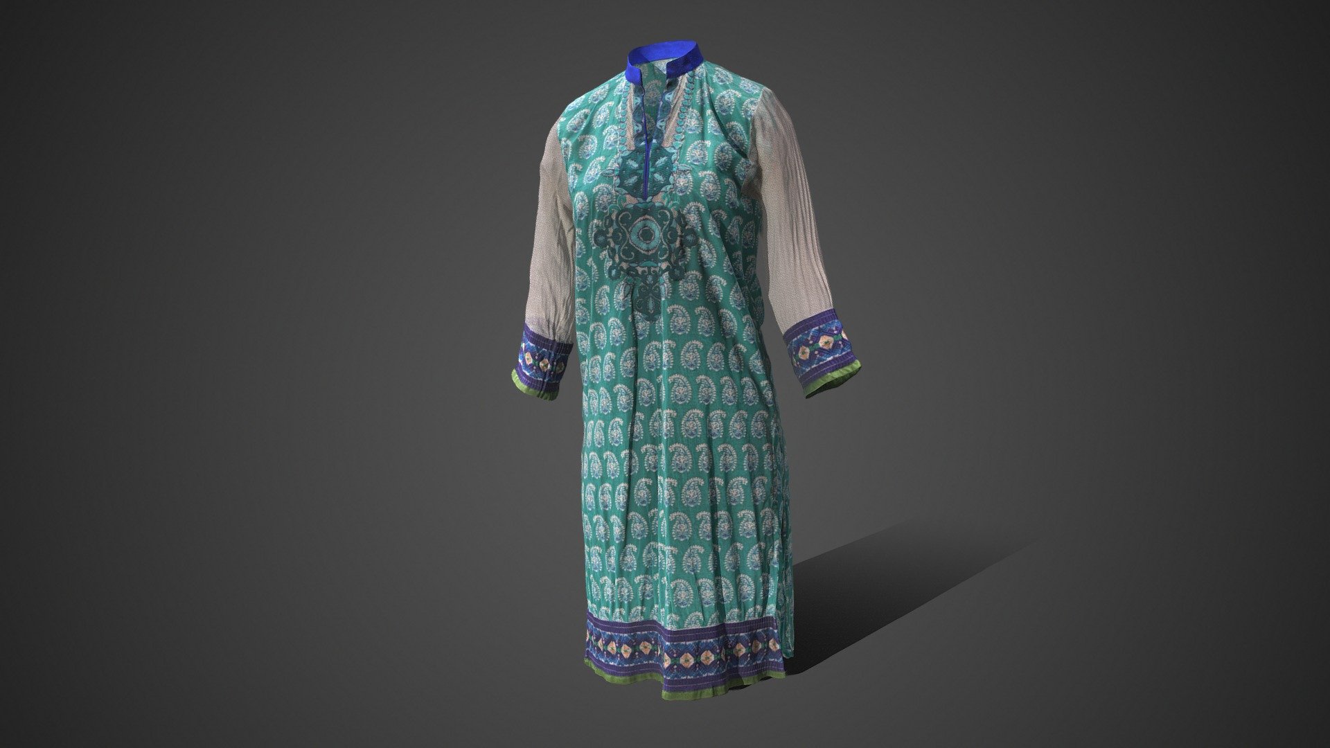 Pakistani Kurta - Buy Royalty Free 3D model by Taylor (@thoulihan ...